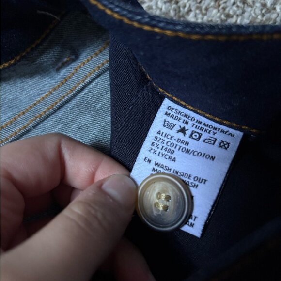 NEW Lola Denim-Alice Flare High-Rise Dark Blue Stretch Premium Denim Jeans 32 - Picture 12 of 14